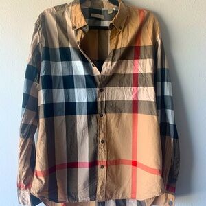 Burberry men’s plaid shirt size XL